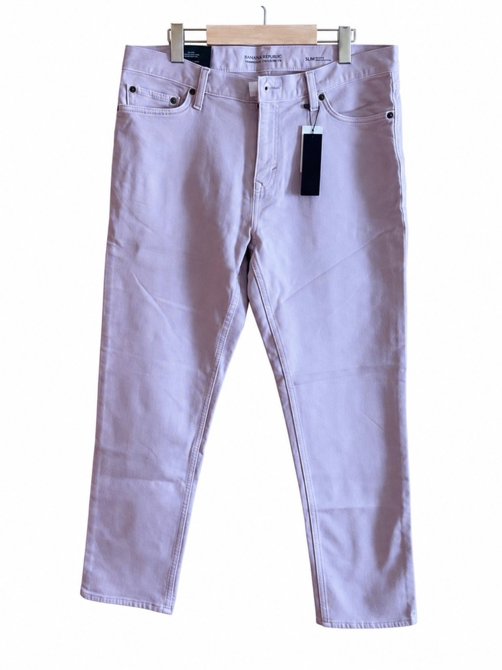Banana Republic Traveler/Voyageur Slim Fit Rose/Taupe Jeans Size 34 x 30. NWT
